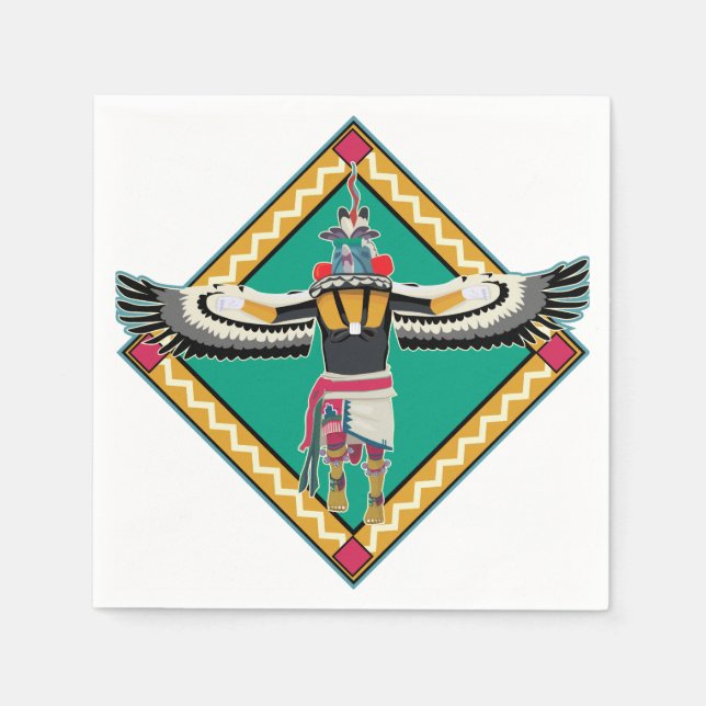 Kachina Dancer Napkins (Front)