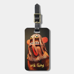 Kachina Doll Face Photo Wild Thing Cute Cool Funny Luggage Tag