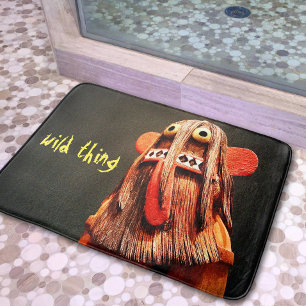 Kachina Doll Photography Fun Wild Thing Typography Bath Mat