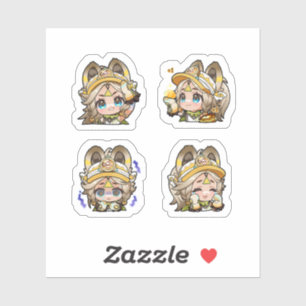 Kachina Genshin Impact 4 Pack Sticker Sheet
