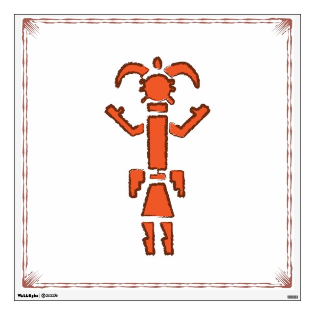 Kachina - Southwest Indian Design Wall Decal (Front)