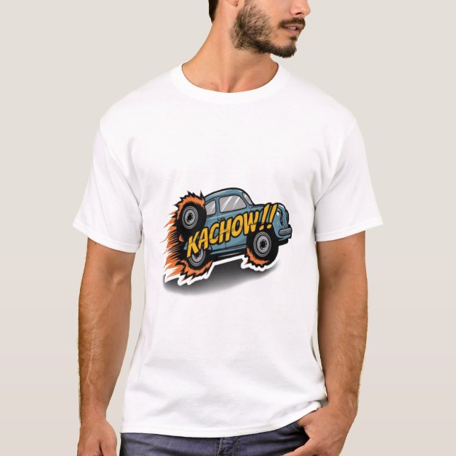 kachow sticker T-Shirt (Front)