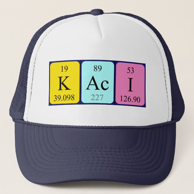 Kaci periodic table name hat (Front)