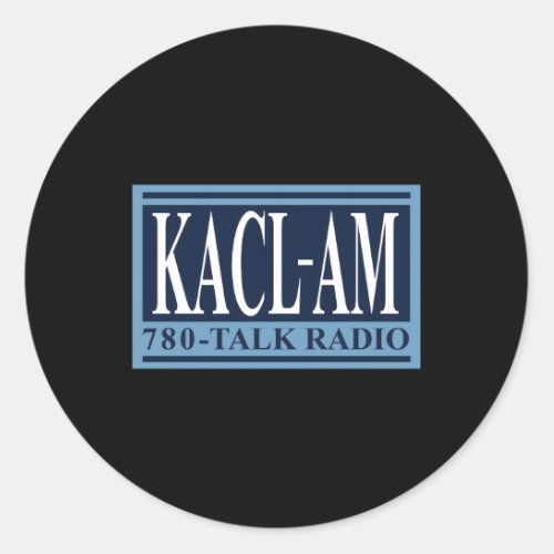 Kacl 780 Am Talk Radio Classic Round Sticker