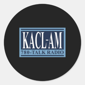 Kacl 780 Am Talk Radio Classic Round Sticker