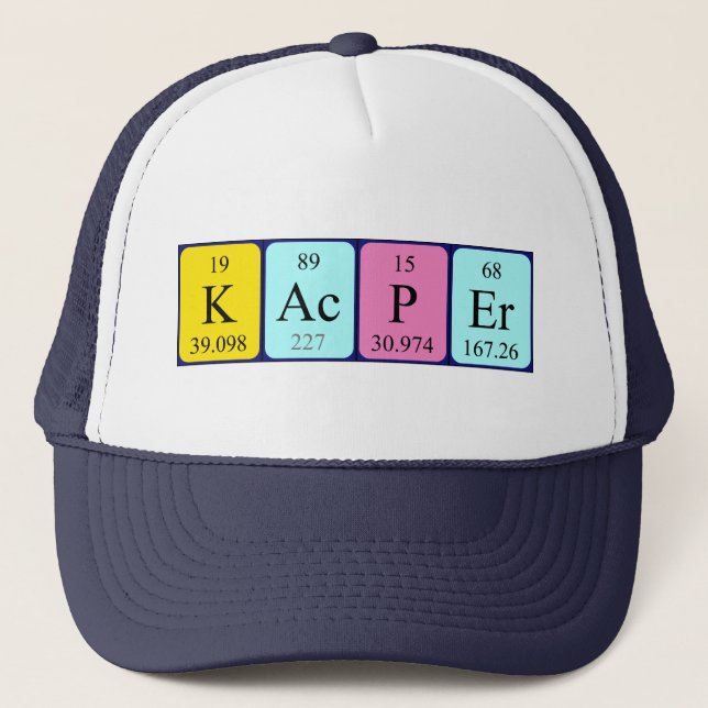 Kacper periodic table name hat (Front)