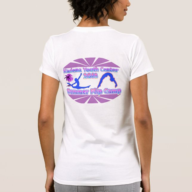 Kadena Youth Center Flip Camp TShirt White Adult (Back)