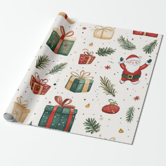 Kadopapier Christmas santa Wrapping Paper