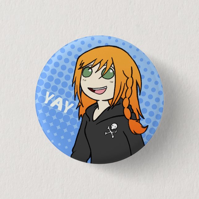 Kaede Button (Front)