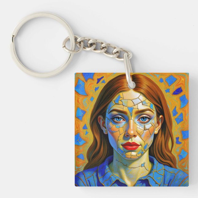 “Kaela” - Pattern of a Past Keychain (Front)