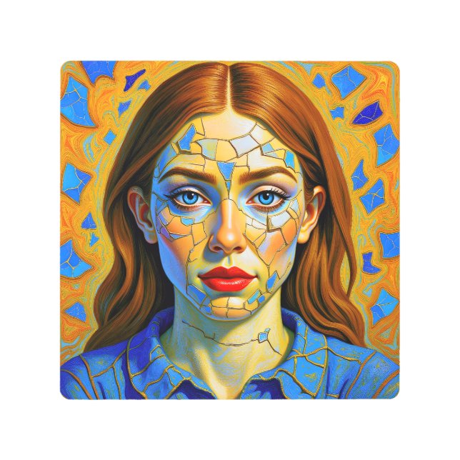 “Kaela” - Pattern of a Past Metal Print (Front)