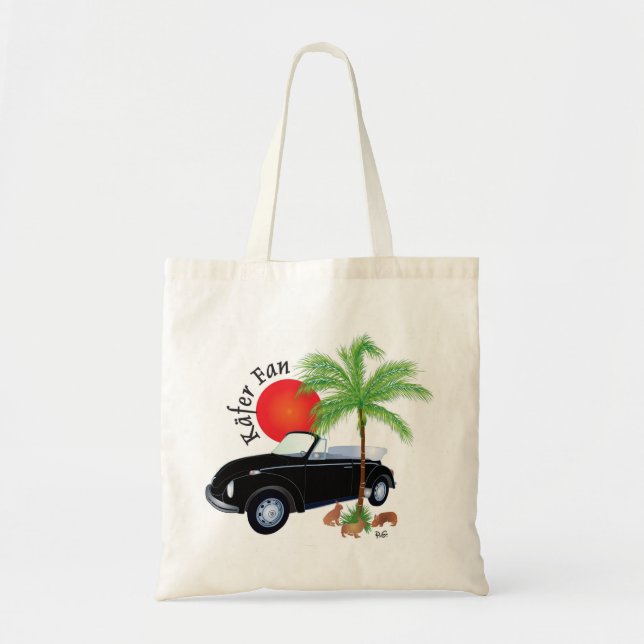 Käfer Cabrio Fan - Tasche Tote Bag (Front)