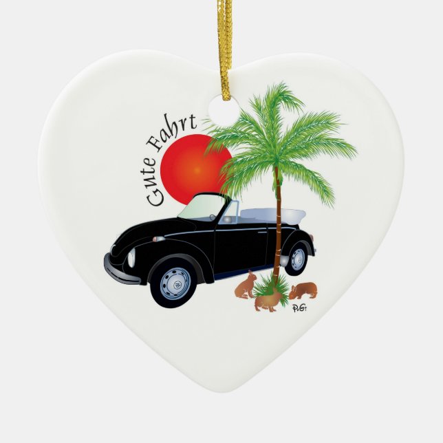 Käfer Gute Fahrt Ornament (Front)