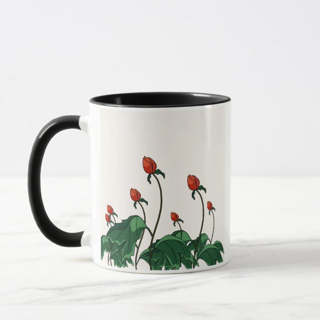 KAFFE TASSE, TEE.MILCH BECHER.TEXT,NATURE PATTERN MUG (Left)