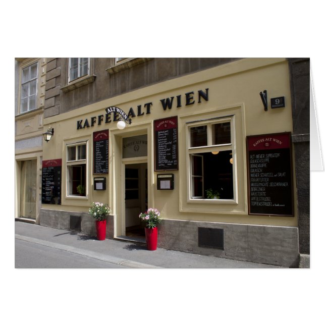 Kaffee Alt Wien, Vienna Austria Cards (Front Horizontal)
