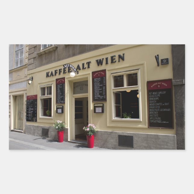 Kaffee Alt Wien, Vienna Austria Rectangular Sticker (Front)