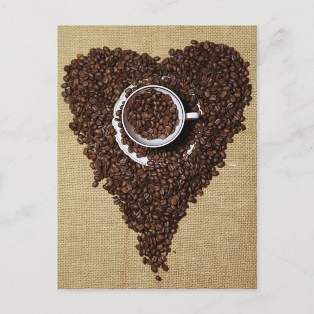 Kaffee Herz Postcard (Front)