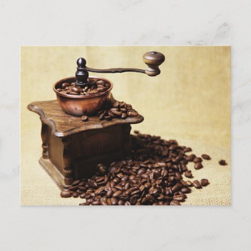 Kaffeebohnen Kaffeemhle Postcard