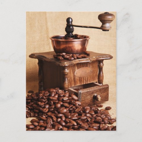 Kaffeebohnen Kaffeemhle Postcard