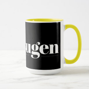 Kaffesugen Black and Yellow Mug