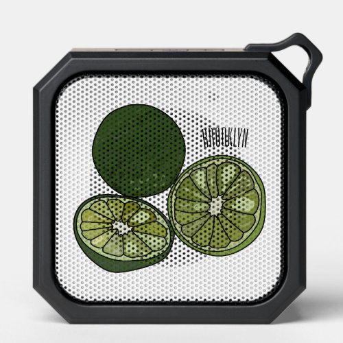 Kaffir lime cartoon illustration bluetooth speaker
