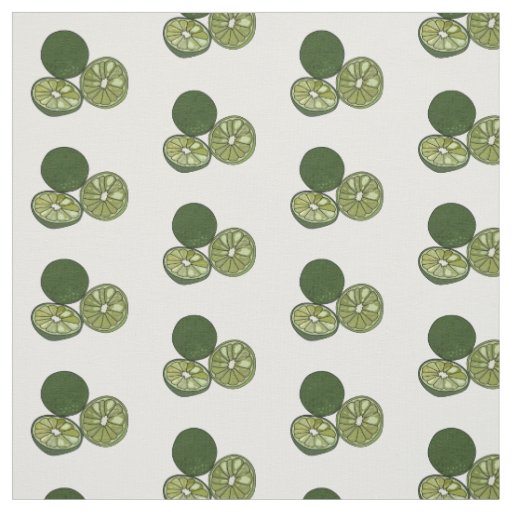 Kaffir lime cartoon illustration fabric
