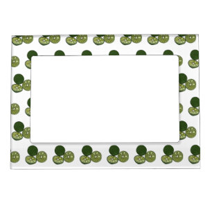 Kaffir lime cartoon illustration magnetic frame