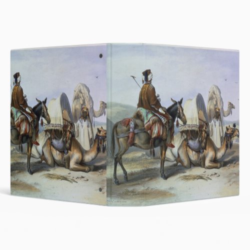 Kafila with a Camel Bearing a Hodesh illustration Binder
