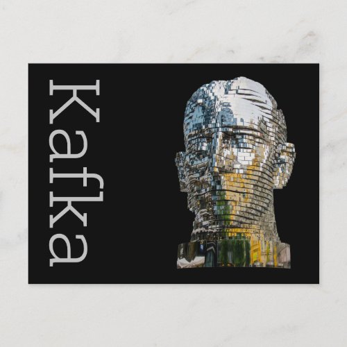 Kafka Head Postcard