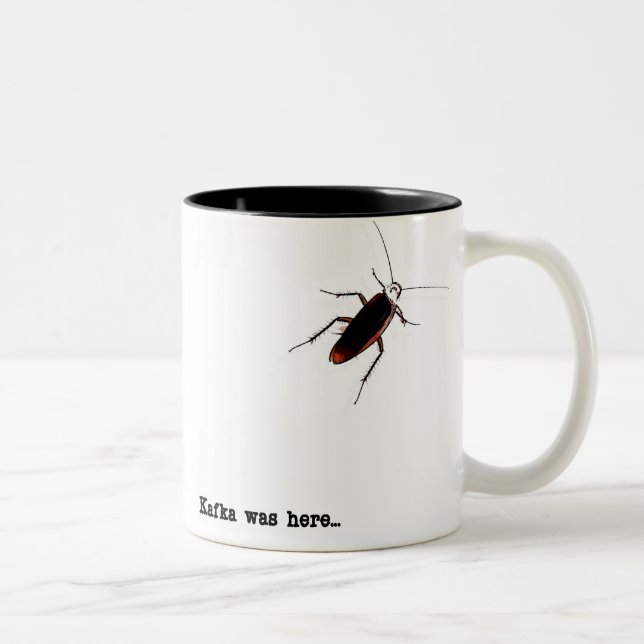 Kafka was here... Two-Tone coffee mug (Right)