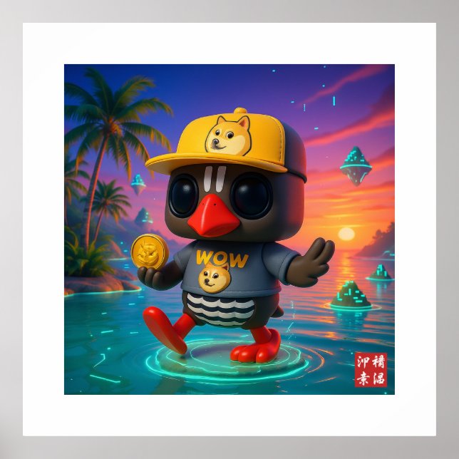 Kagu Crypto Dogecoin Poster (Front)