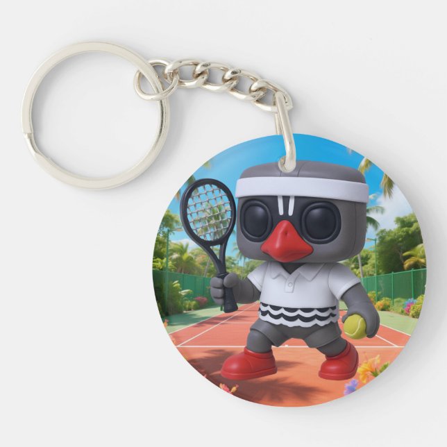Kagu Tennis Player Keychain (Front)