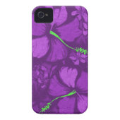 Kahala Hibiscus Hawaiian Lava Rock Illustration Case-Mate iPhone Case (Back)