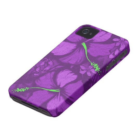Kahala Hibiscus Hawaiian Lava Rock Illustration Case-Mate iPhone Case (Bottom)