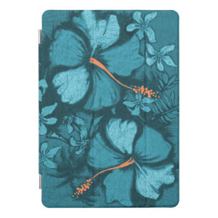 Kahala Hibiscus Hawaiian Lava Rock Illustration iPad Pro Cover