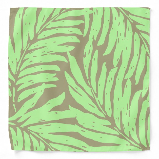 Kahanu Garden Hawaiian Palm Leaves Bandana (Front)