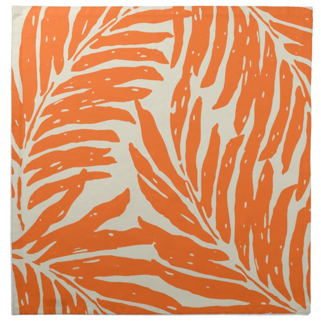 Kahanu Garden Hawaiian Palm Leaves Cloth Napkin (Front)