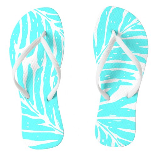 Kahanu Garden Hawaiian Palm Leaves Flip Flops