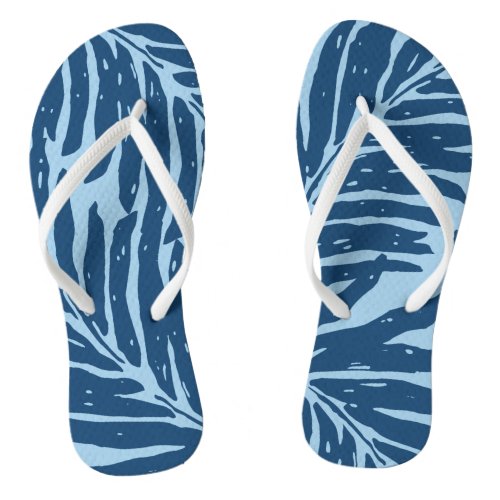 Kahanu Garden Hawaiian Palm Leaves Flip Flops