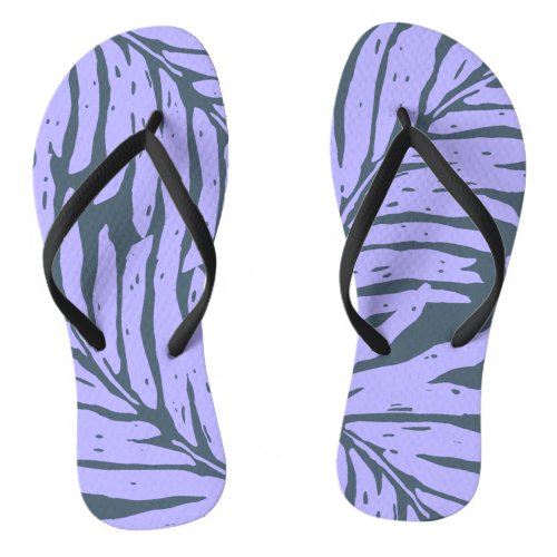 Kahanu Garden Hawaiian Palm Leaves Flip Flops