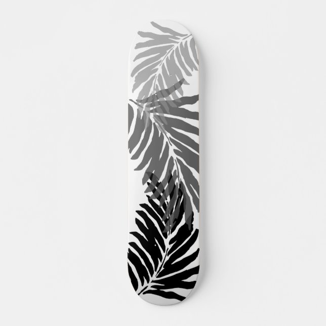 Kahanu Garden Hawaiian Palm Leaves Skateboard (Front)