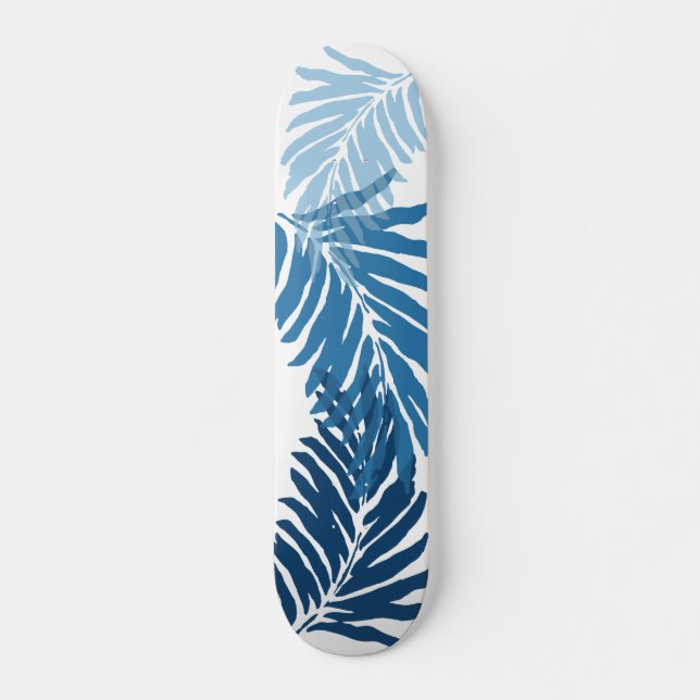 Kahanu Garden Hawaiian Palm Leaves Skateboard Deck (Front)