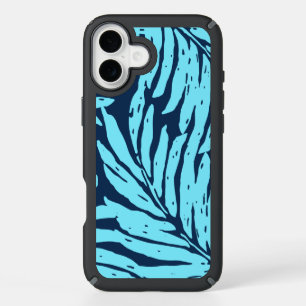 Kahanu Garden Hawaiian Palm Leaves Turquoise iPhone 16 Plus Case