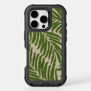 Kahanu Palms Hawaiian Faux Linen Texture iPhone 16 Pro Case