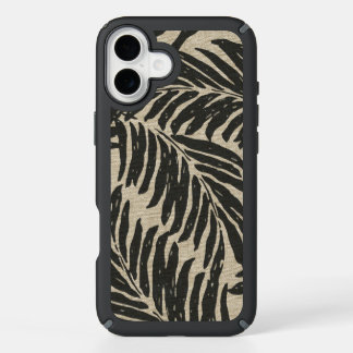 Kahanu Palms Hawaiian Faux Linen Texture iPhone 16 Plus Case