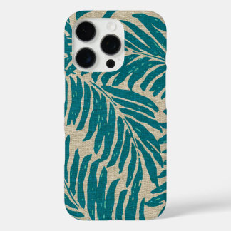 Kahanu Palms Hawaiian Linen Texture iPhone 16 Pro Case