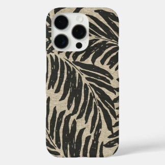 Kahanu Palms Hawaiian Linen Texture iPhone 16 Pro Case