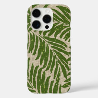 Kahanu Palms Hawaiian Linen Texture iPhone 16 Pro Case