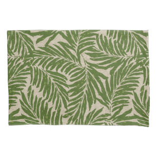Kahanu Palms Hawaiian Linen Texture Pillow Case