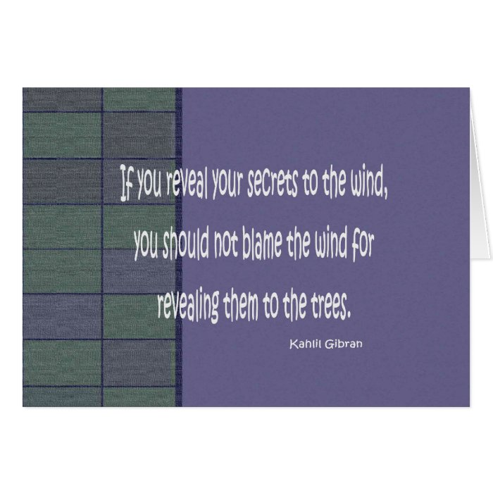 kahlil gibran quote greeting card